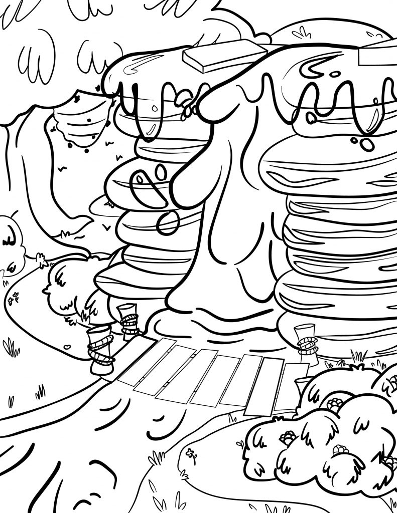 Waffle Smash coloring page of Maple Falls