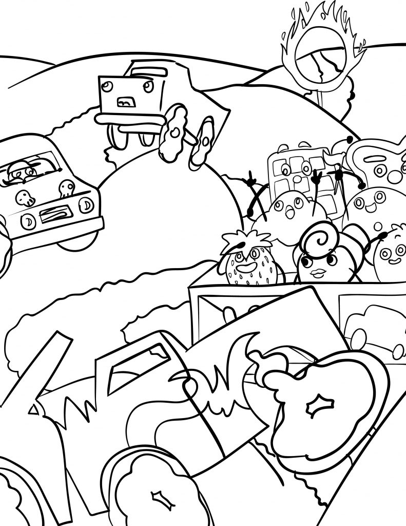 Waffle Smash coloring page of Monster Truck