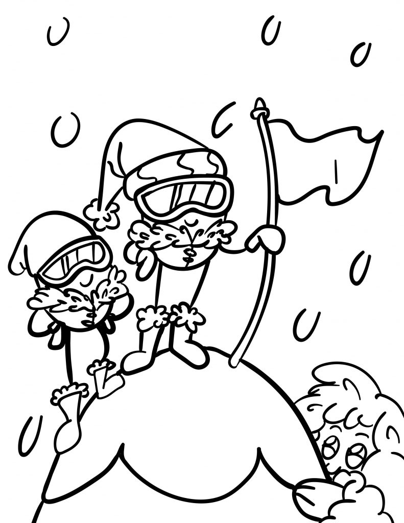 Waffle Smash coloring page of Mountaineers