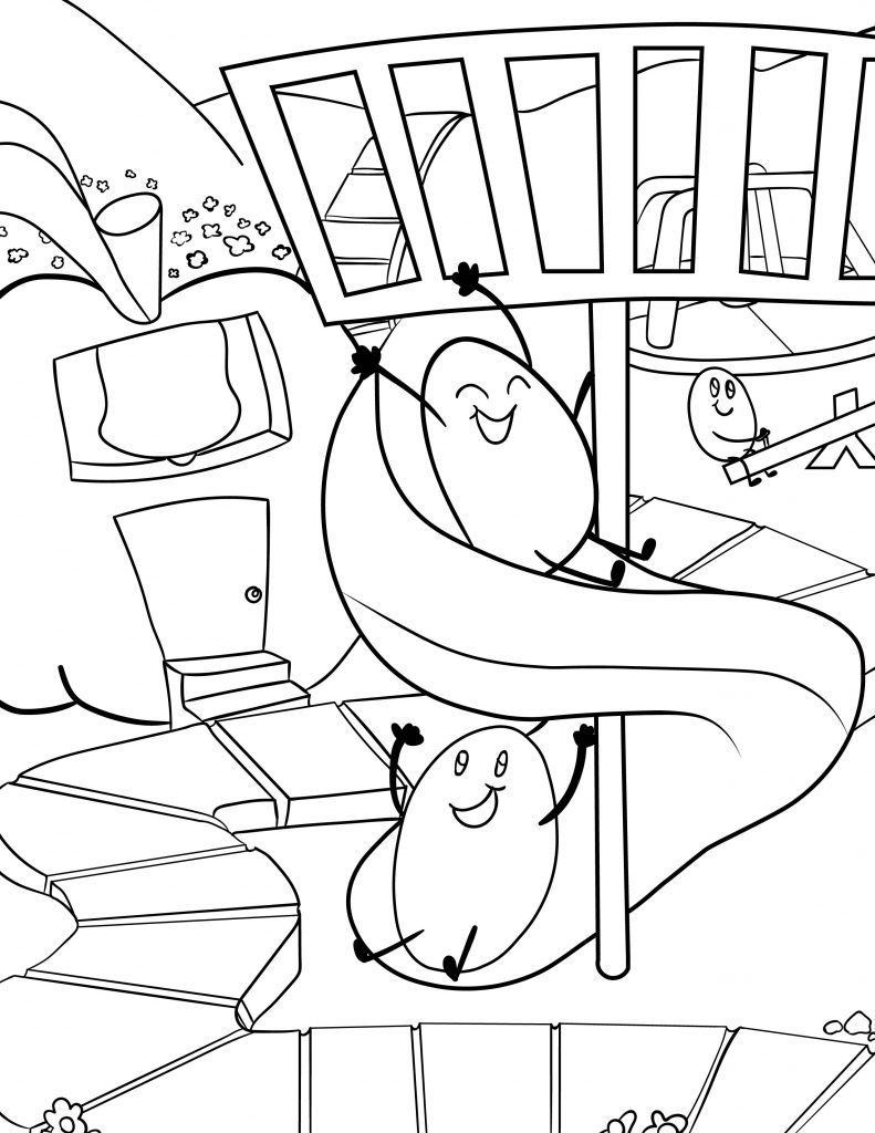 Waffle Smash coloring page of Playground