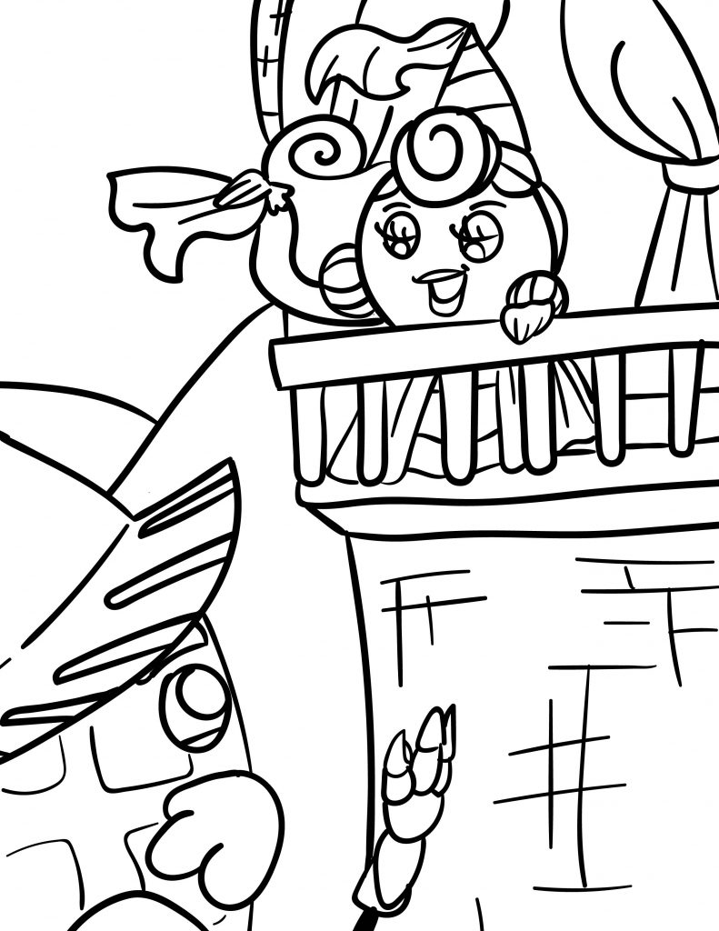 Waffle Smash coloring page of Princess